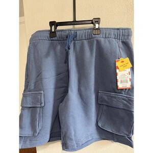 Kids Cat & Jack Size 10/12 L Husky Above The Knee Fleece Shorts Blue Color NEW!